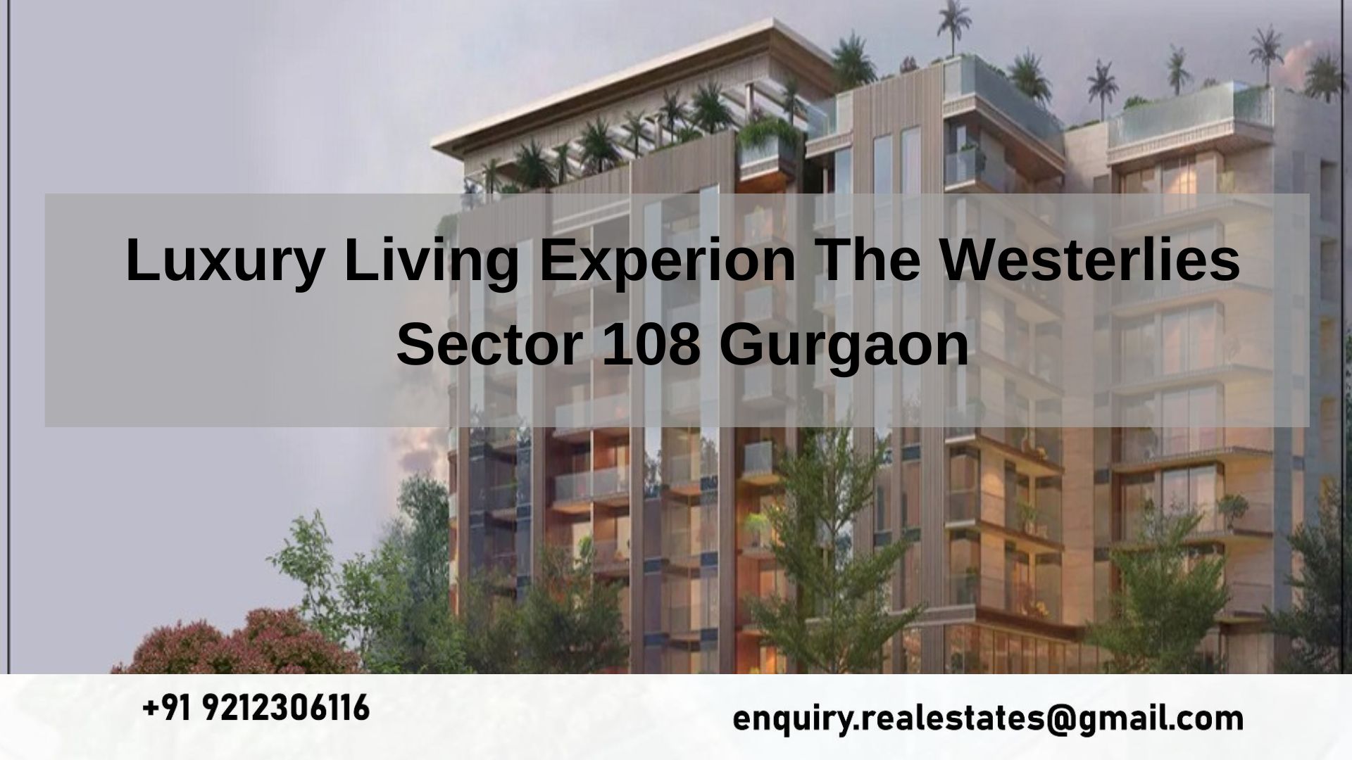 Luxury Living Experion The Westerlies Sector 108 Gurgaon